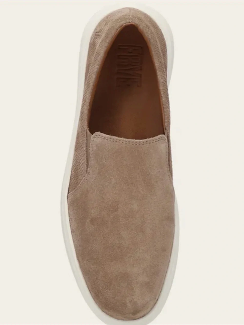 Frye Men's Slip-On Loafers in Taupe Suede